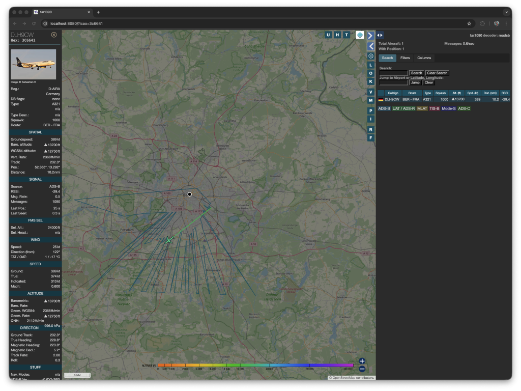 Screenshot of tar1090
