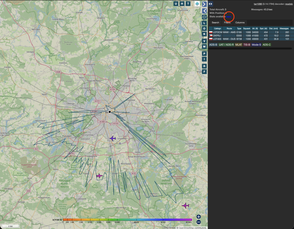 Screenshot of tar1090