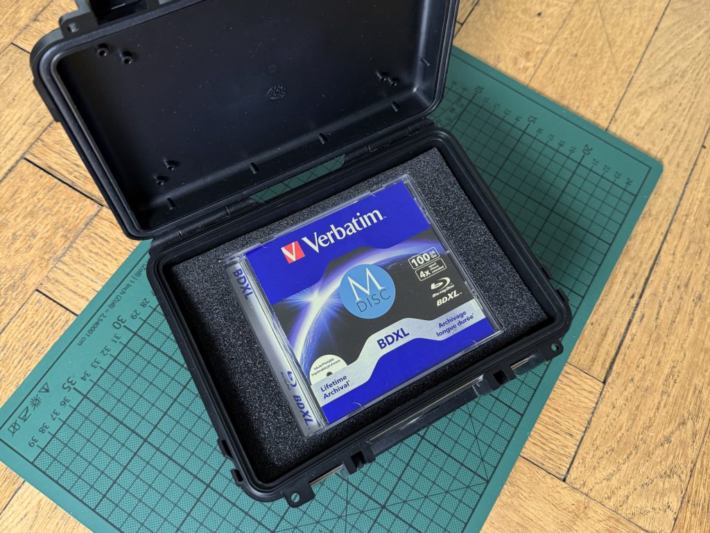 Picture of open case with foam inlay